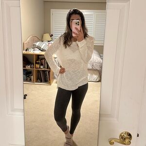 Eileen Fisher White Knit Sweater